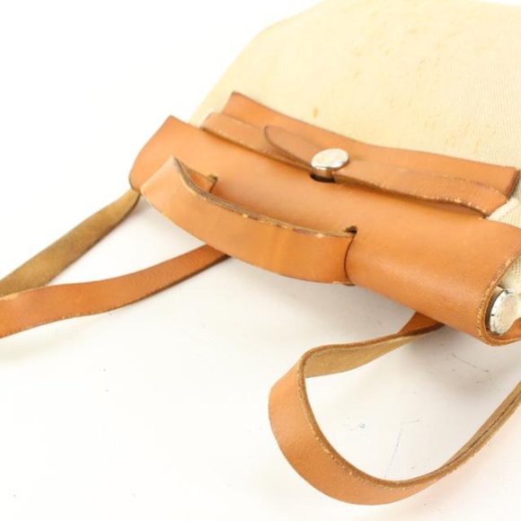 Hermès Beige x Brown Sac a Dos Herbag Backpack 2-in-1 60h429s - Picture 7 of 12